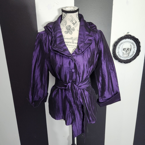 cleo Tops - Vintage Purple Blouse